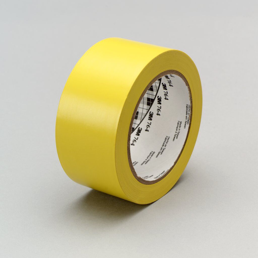 Vinyl Tapes 3M 764-1X36-YLW General Purpose Vinyl Tape 764 in Yellow (1 Inch x 36 Yards x 5.0 mil)