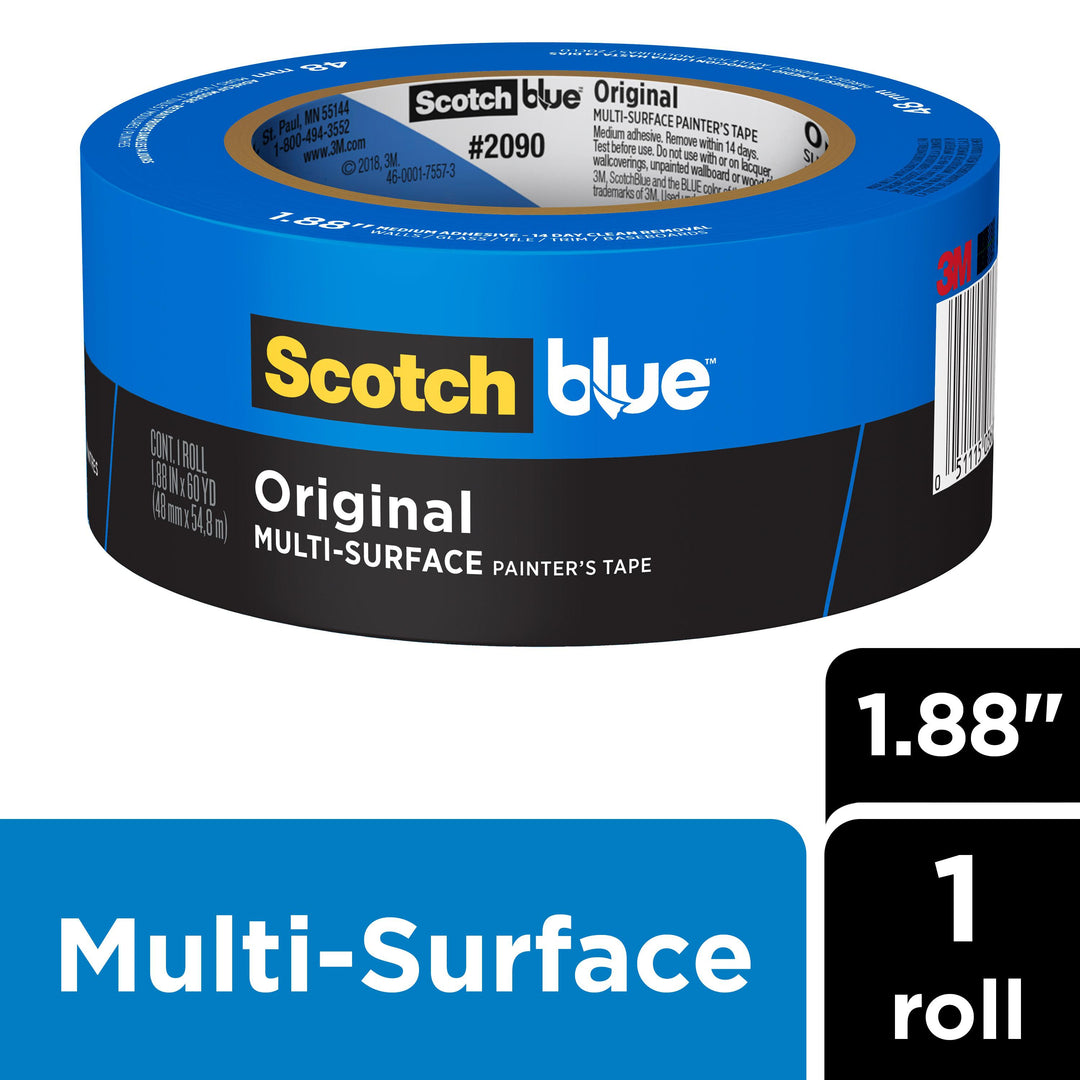 Masking Tapes 3M 2090-48EC Original Multi-Surface Painter's Tape 2090-48EC (1.88 Inch x 60 Yards)