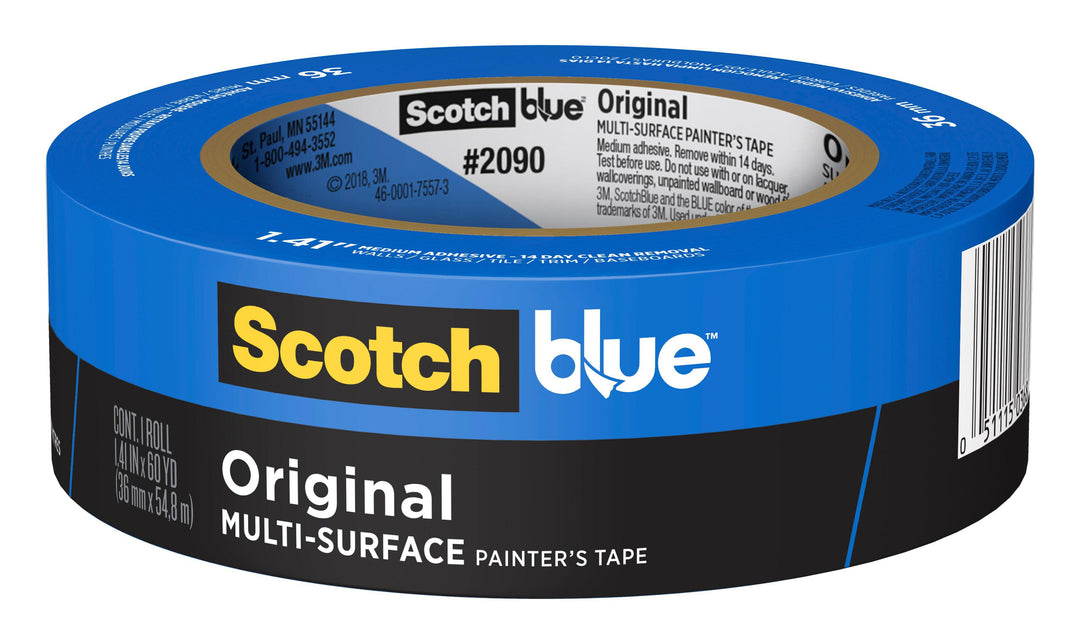 Painters Tapes 3M 2090-36EC Origal Multi-Surface Painter's Tape 2090-36EC Blue (1.41 Inch x 60 Yards)