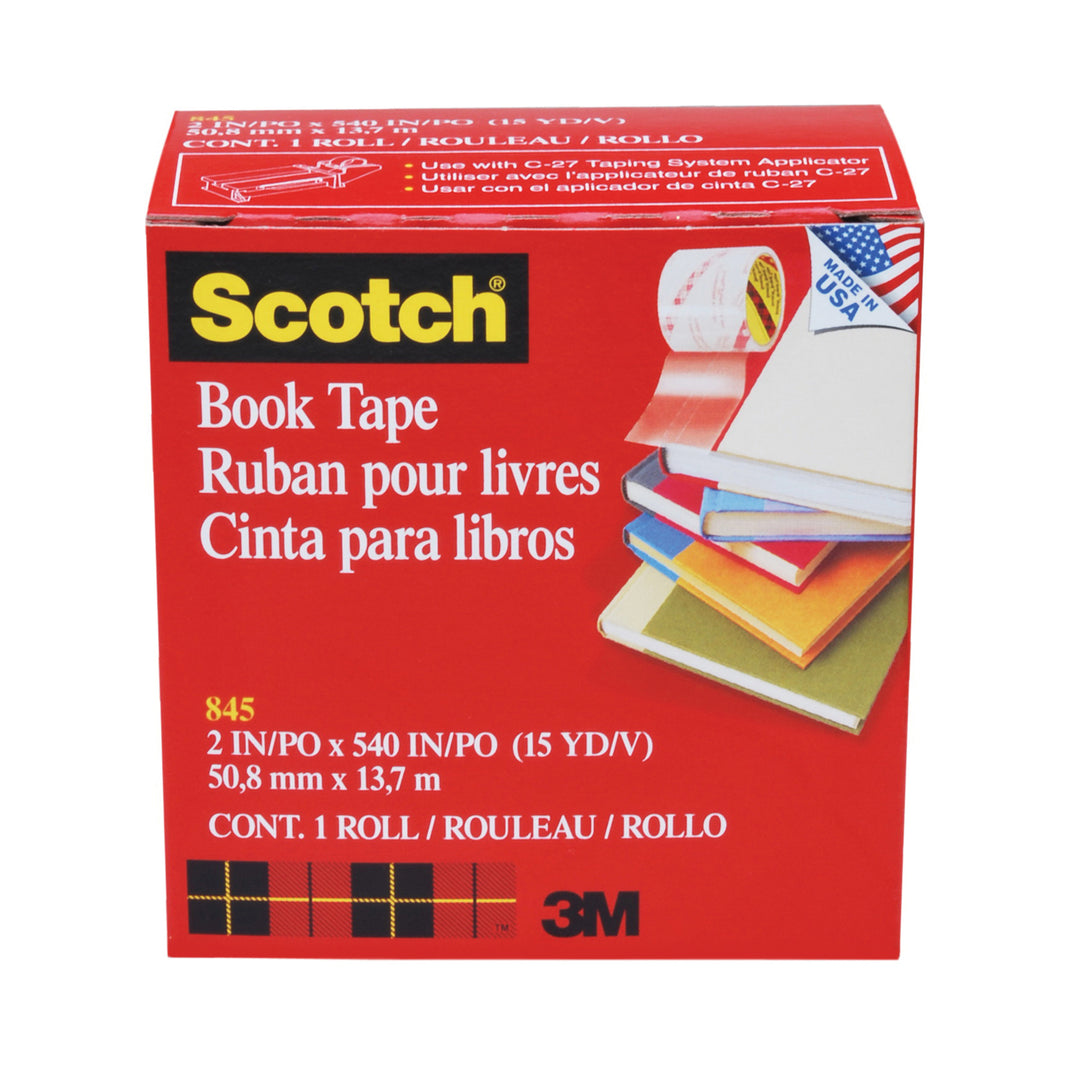 Book Repair Tapes 3M 845-200 Book Repair Tape 845-200 Clear (2 Inch x 15 Yards)