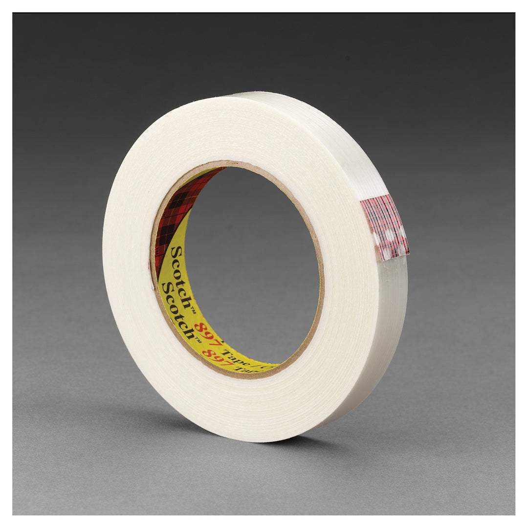 Strapping Tapes 3M 864-12X330-CLR Reinforced Strapping Tape 864 Clear (12 mm x 330 m)