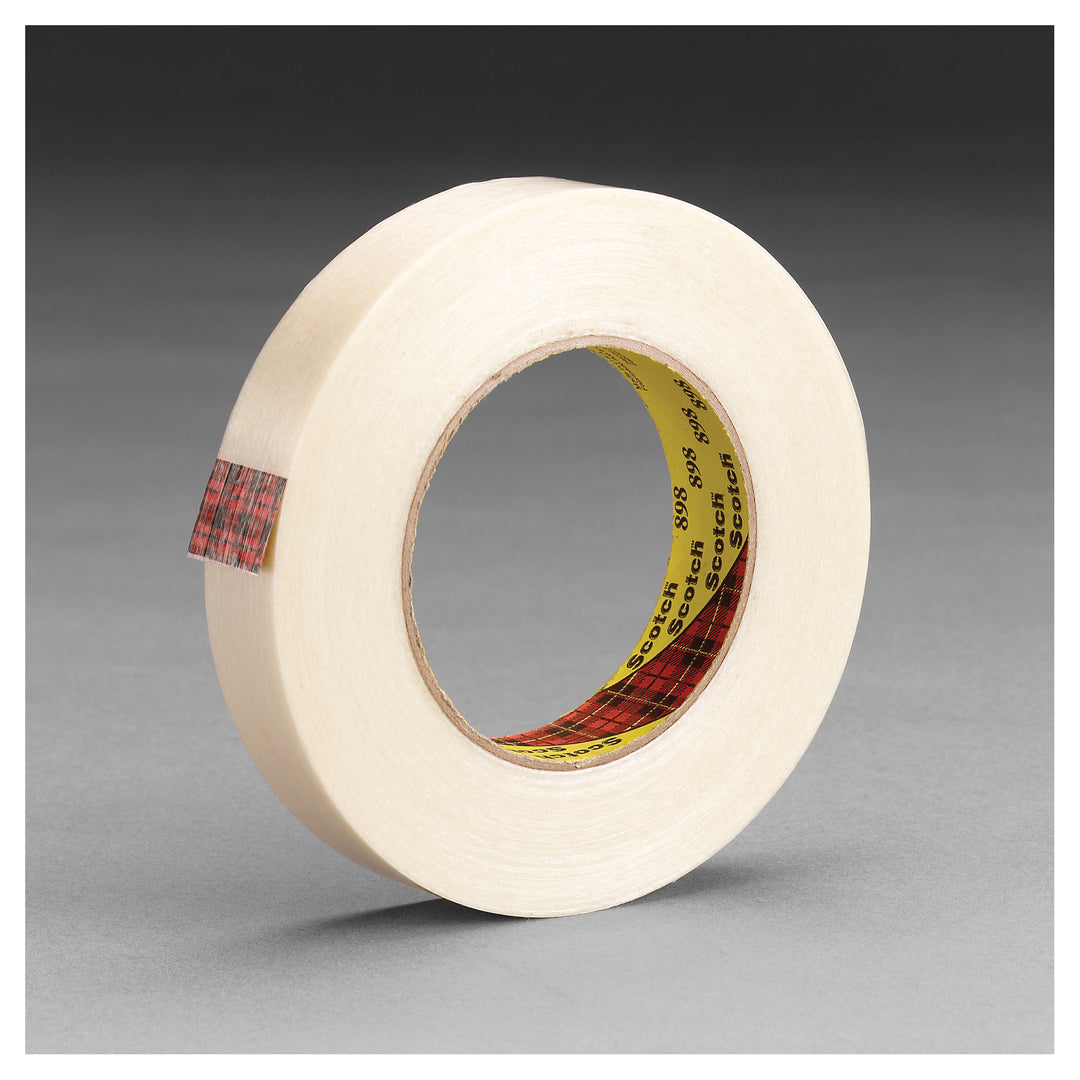 Filament Tape 3M 898-24X330 Filament Tape 898 Clear  (0.94 Inch x 360.89 Yards)