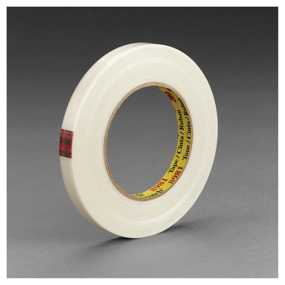 Filament Tapes 3M 8981-12X330 Filament Tape 8981 Clear (0.47 Inch x 360.89 Yards)