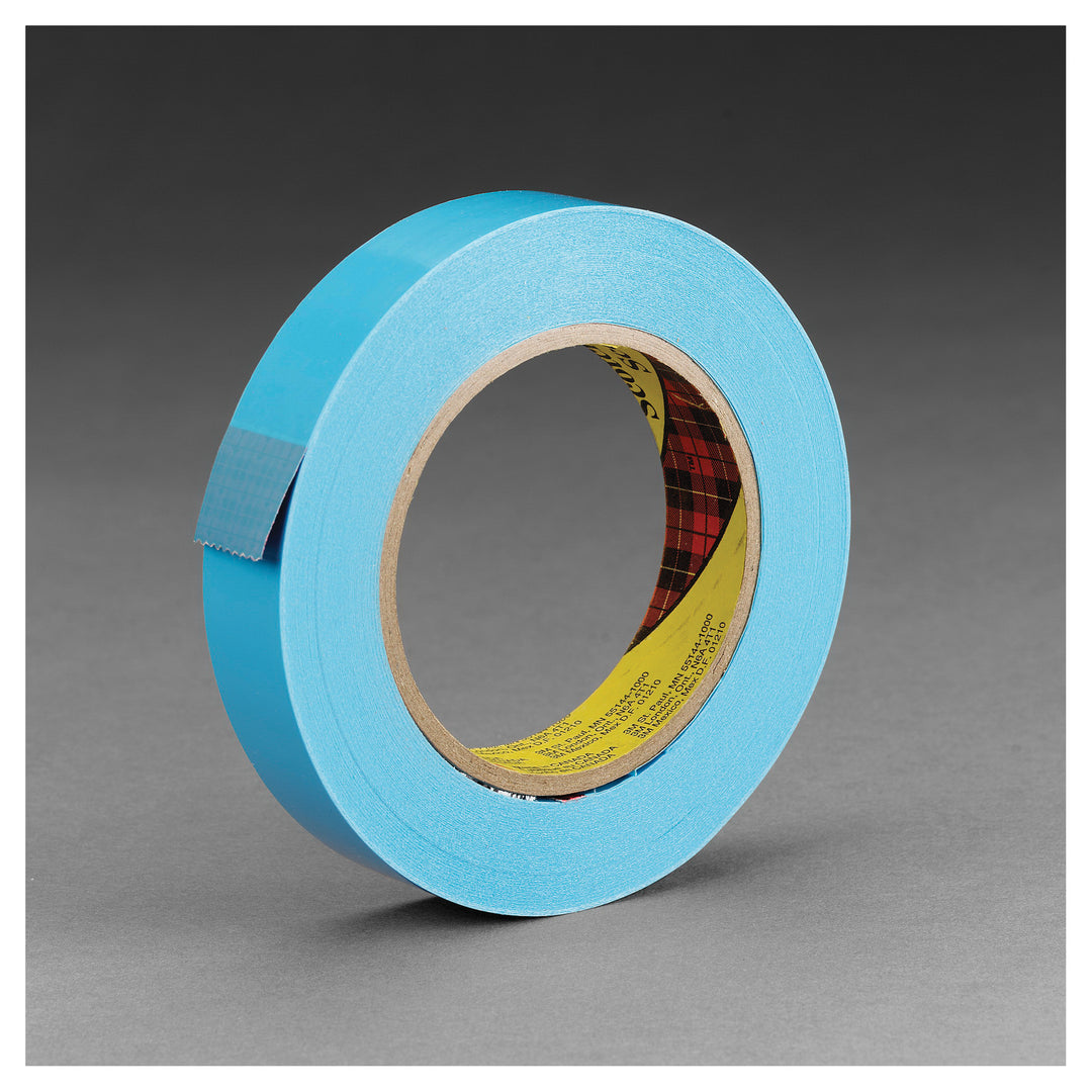Strapping Tapes 3M 8898-24X55-BLU Film Strapping Tape 8898 Blue (0.94 Inch x 60.14 Yards)