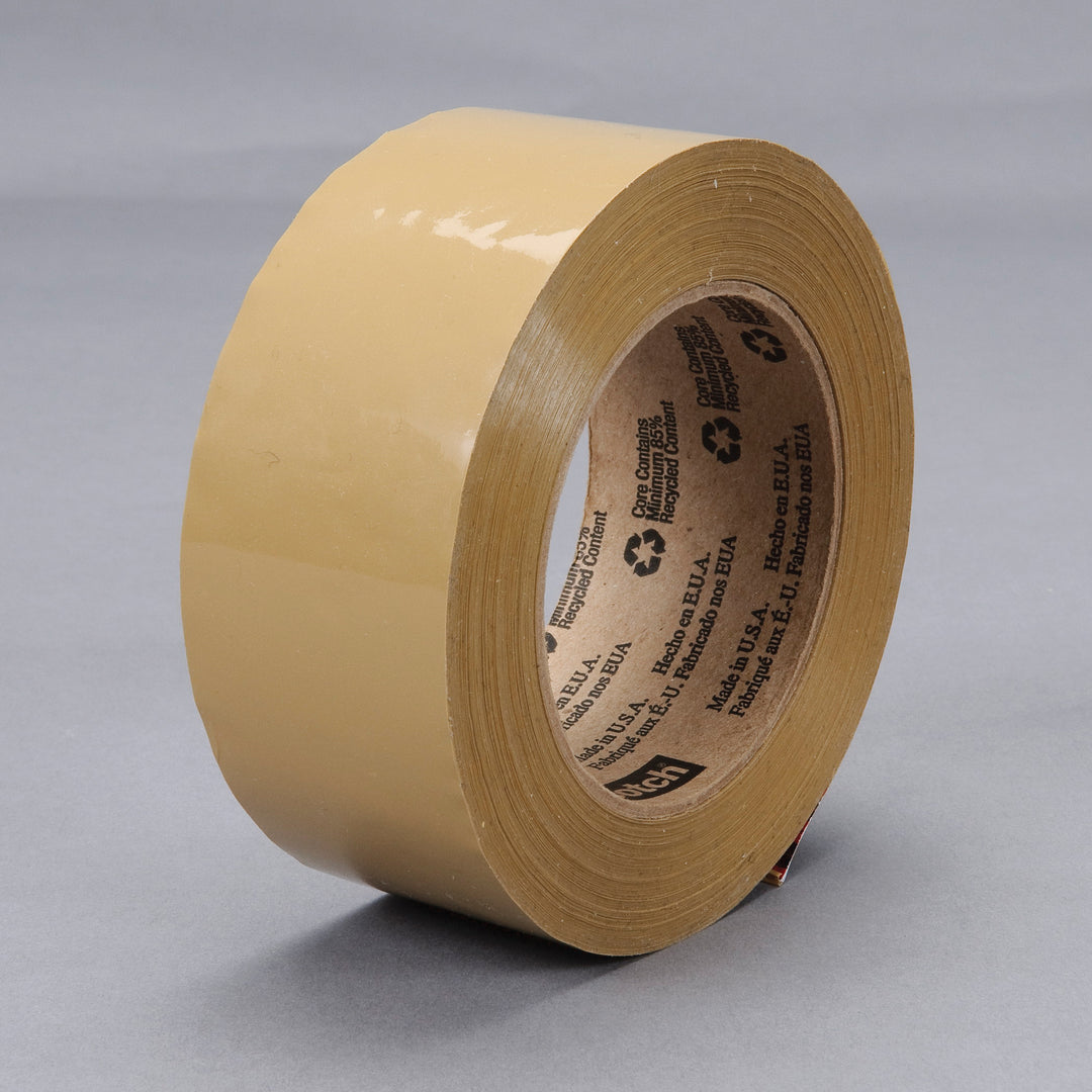 Packaging Tapes 3M 371-72X1000-TAN Box Sealing Tape 371 Tan (72 mm x 100 m)
