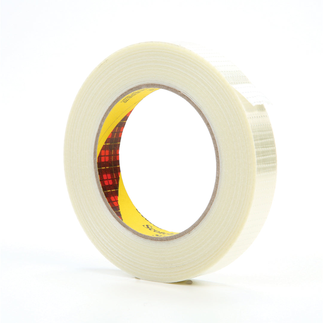 Filament Tapes 3M 8959-19X50 Bi-Directional Filament Tape 8959 Clear (0.74 Inch x 54.68 Yards)