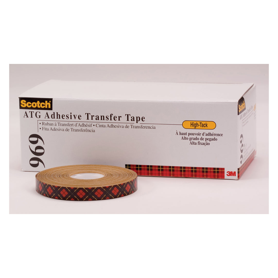 Transfer Tapes 3M PN6493 ATG Adhesive Transfer Tape 96 Clear 5 mil 1/2 in x 18 Yards