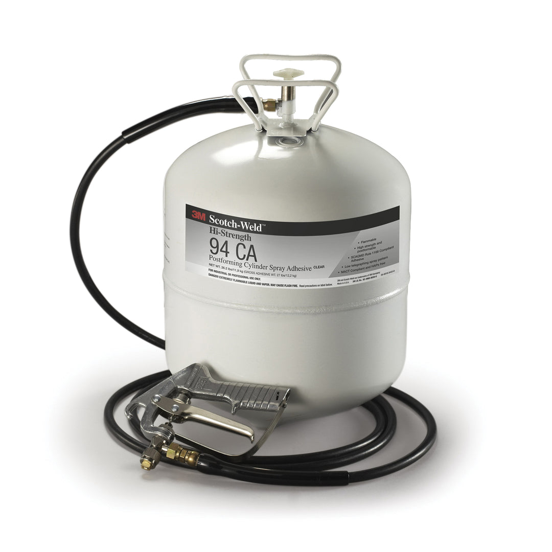 Postforming Adhesives 3M 94CA-26.2-LRG-RED Red Hi-Strength Postforming Spray Adhesive 94 Low VOC - Large (26.2 lb) Cylinder