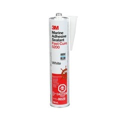 Marine Grade Sealant 3M 6520 Marine Grade Adhesive Sealant 5200 in White - 1/10 Gallon (378.54 ml) Cartridge