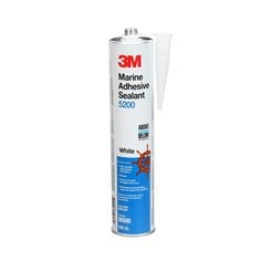 Marine Grade Sealant 3M 5200-CART-WHT Marine Grade Adhesive Sealant 5200 in White - 1/10 Gallon (378.54 ml) Cartridge