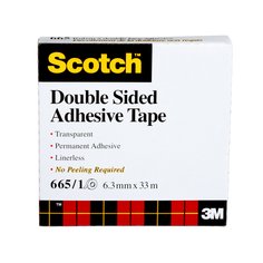 Double Sided Tapes 3M 665-6 Double-Sided Tape 665-6 (1/4 Inch x 36 Yards)