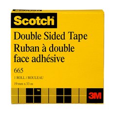 Double Sided Tapes 3M 665-18 Double Sided Tape 665-DBL (3/4 Inch x 36 Yards)