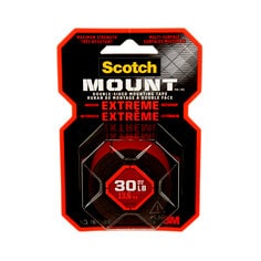 3M 414H-DC-EF Scotch-Mount Extreme Double-Sided Mounting Tape 414H-DC-EF Black 1 in x 60 in (2.54 cm x 1.52 m) 1 Roll/Pack 3M 7100238421