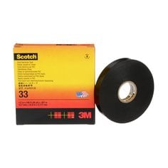 Electrical Tapes 3M SUPER33-1/2X36 Super 33+ Vinyl Electrical Tape Black 7 mil (0.18 mm) 1/2 in x 108 ft (13 mm x 33 m)