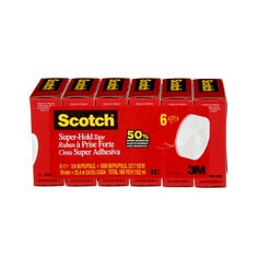 3M 700K6-ESF Scotch Super-Hold Tape 700K6-ESF .75 in x 1000 in (19 mm x 25.4 m) 6 per pack 3M 7100207347