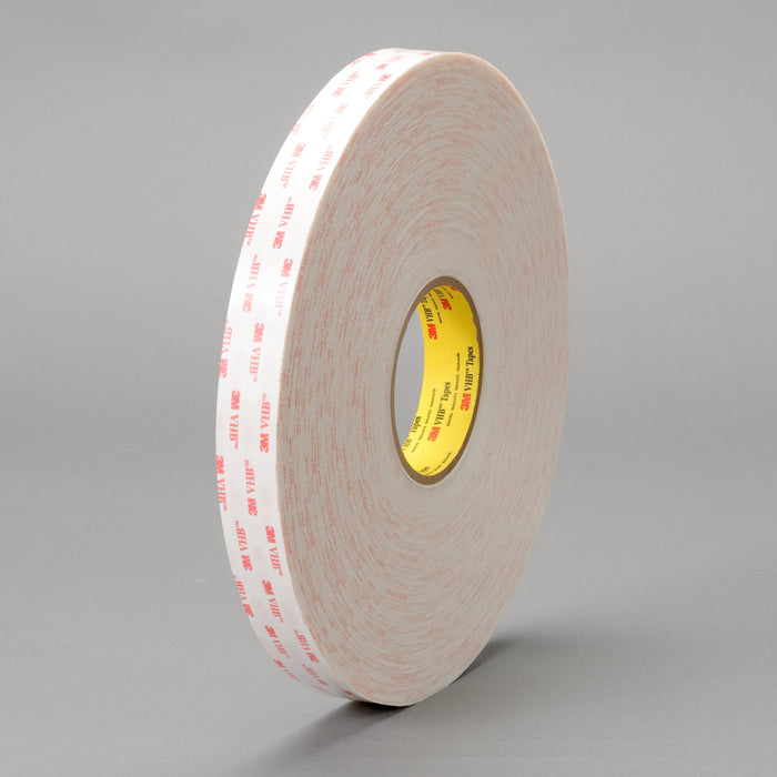 VHB Tapes 3M 4932-1X72 VHB Double Coated Acrylic Foam Tape 4932 White 25 mil (1 Inch x 72 Yards)