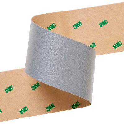 Safety Tapes 3M 8830-1X4(500) Scotchlite Reflective Material - 8830 Silver Strips 25.4 mm x 101.6 mm (50 Sheets per case)